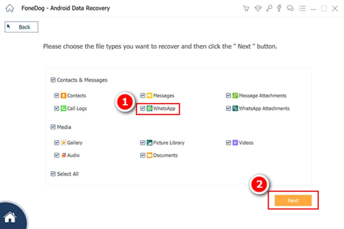 FoneDog Android Data Recovery for Windows - Recover Deleted Android Data