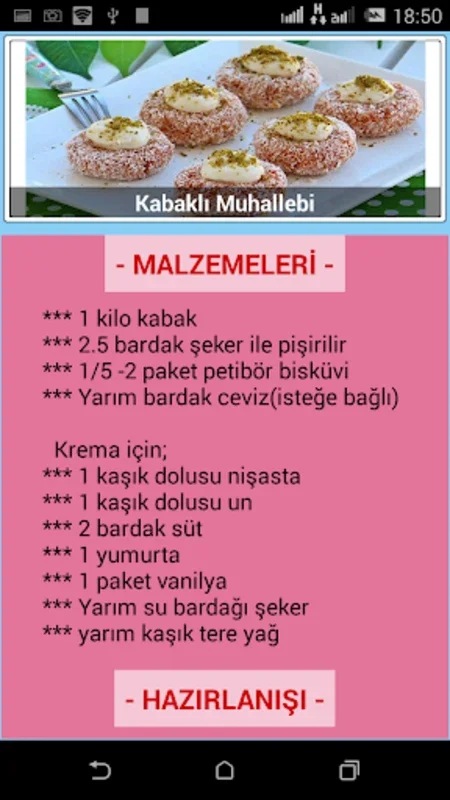 Pratik Tatlı Tarifleri for Android: Delicious Dessert Recipes