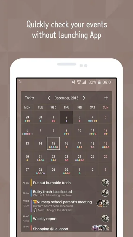 TimeTree for Android: Customizable Calendar Sharing