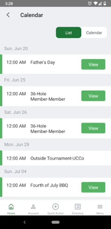 GVCC for Android: Simplify Golf and Dining Experiences