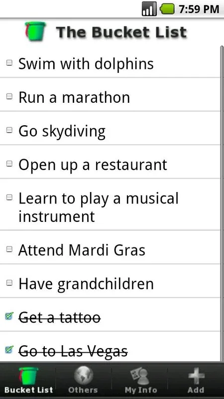 Bucket List for Android: Organize and Achieve Life Goals