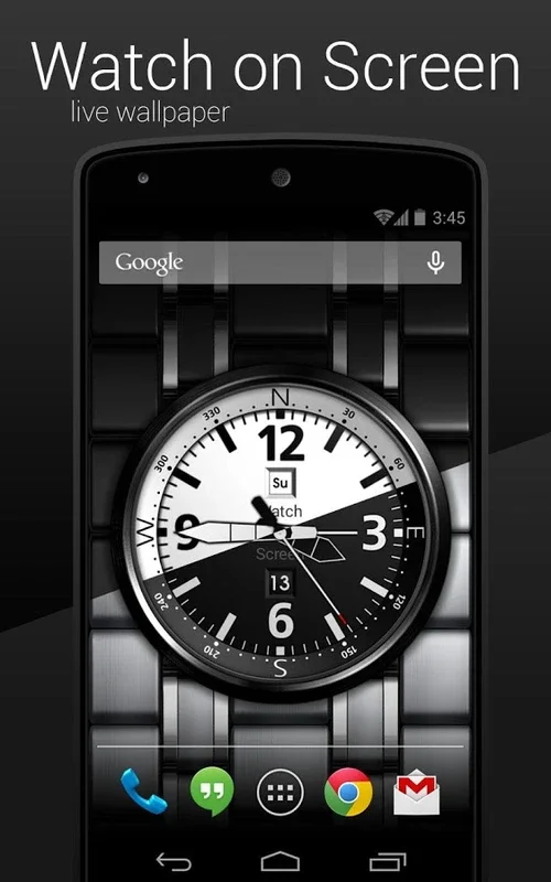 Watch on Screen LITE for Android - Elegant Timepiece Wallpaper