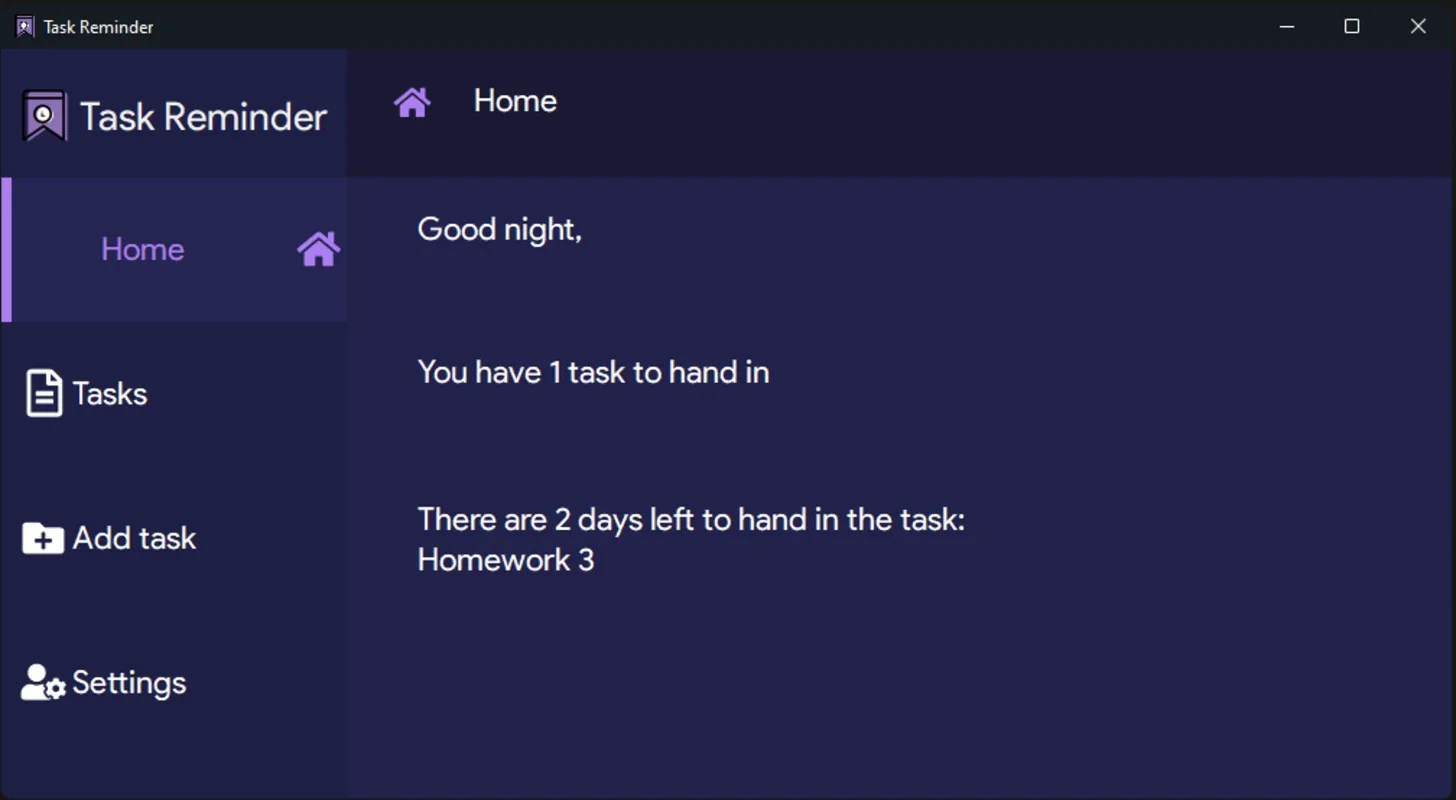 TP Reminder: Task Manager App for Windows