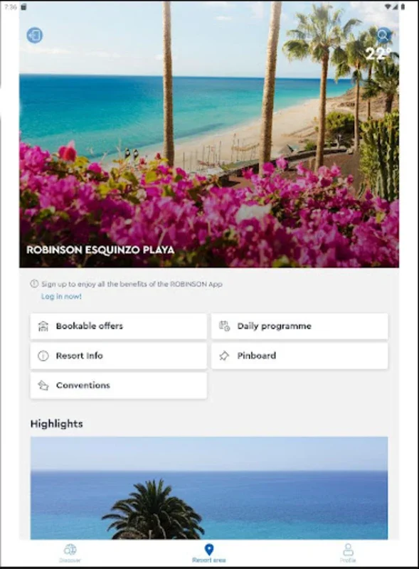 ROBINSON App for Android - Enhance Your Resort Experience