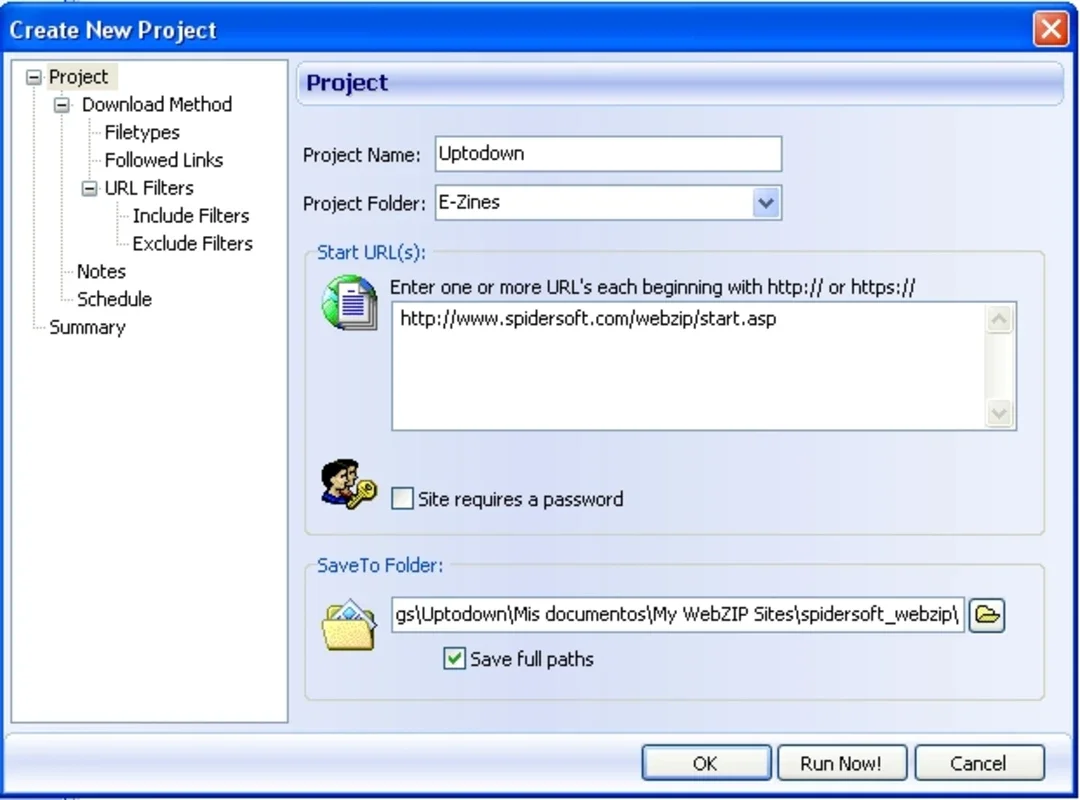 WebZip for Windows - Download Easily and Freely