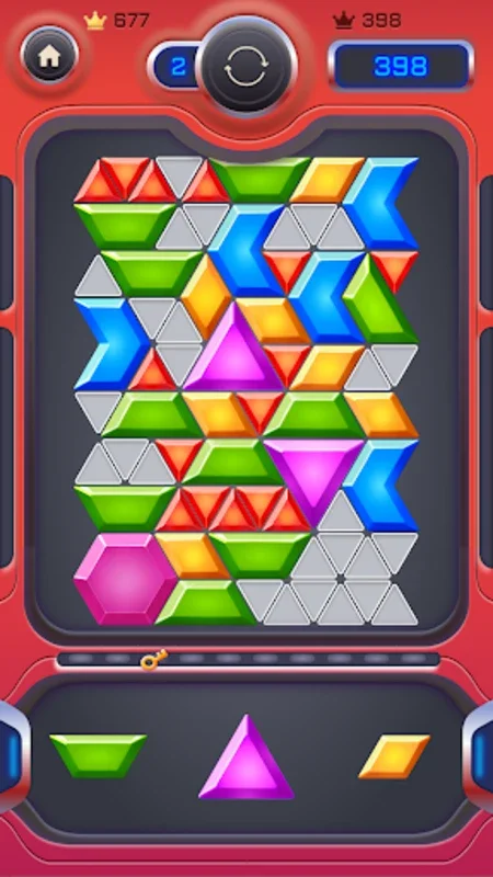 Puzzle Jewel for Android - Enjoy Triangular Block Puzzles