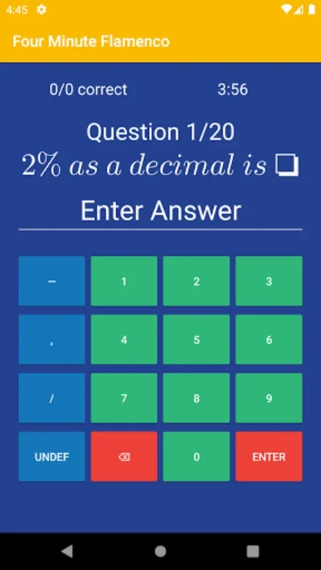 Four Minute Flamenco for Android - Boost Math Skills Offline/Online