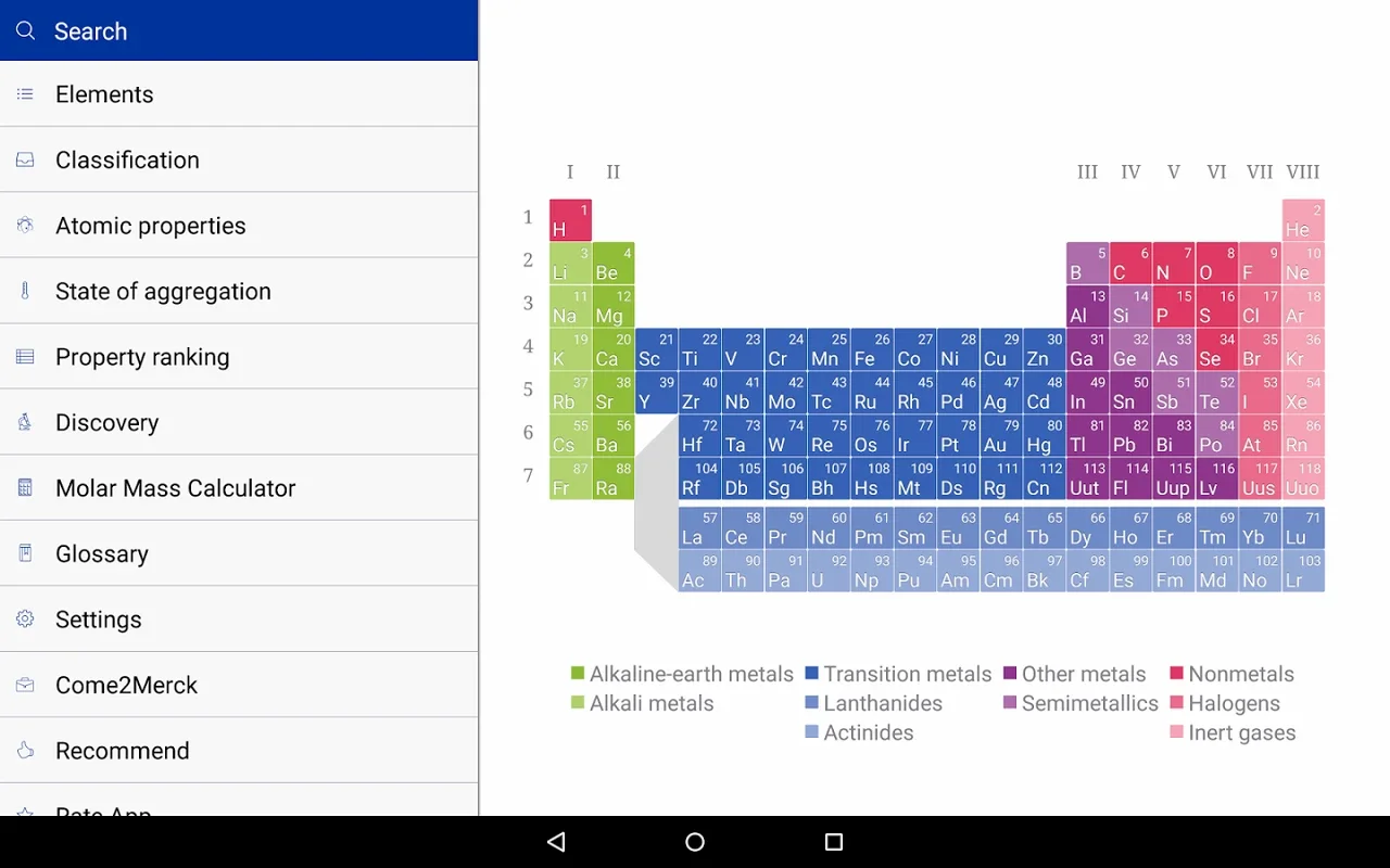 Merck PTE for Android - A Comprehensive Chemistry Tool