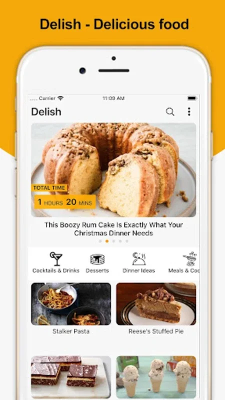 Delish - Delicious food for Android - Culinary Inspiration