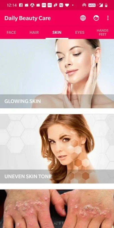 Daily Beauty Care - Skin, Hair for Android: Holistic Beauty Guide