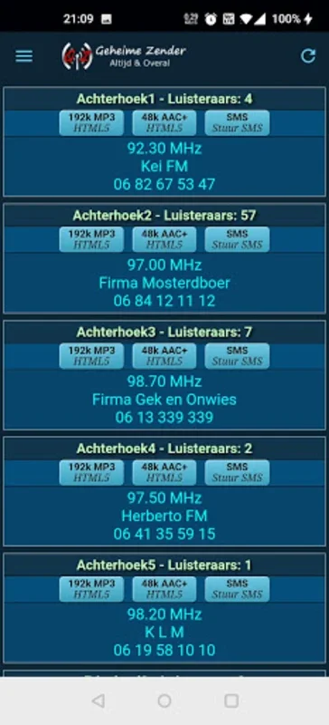 GeheimeZender / PiratenStreams for Android: Unrivaled Streaming