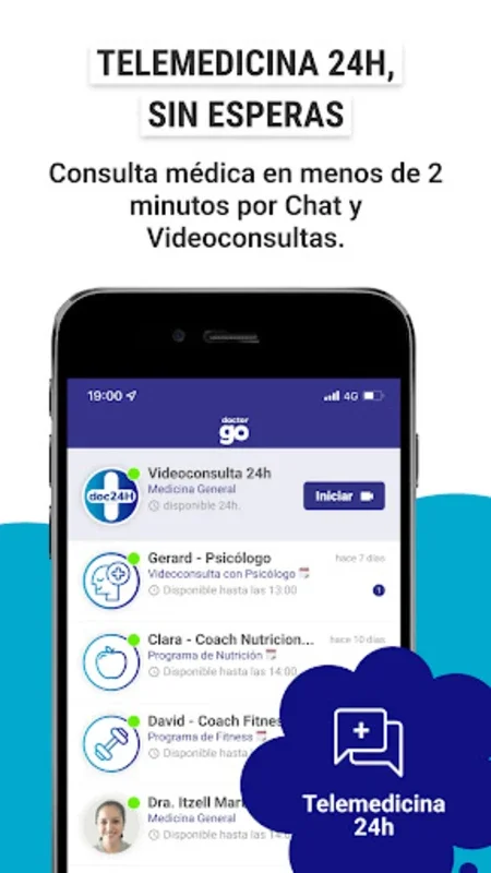 Telemedicina 24H DoctorGO for Android: Comprehensive Healthcare