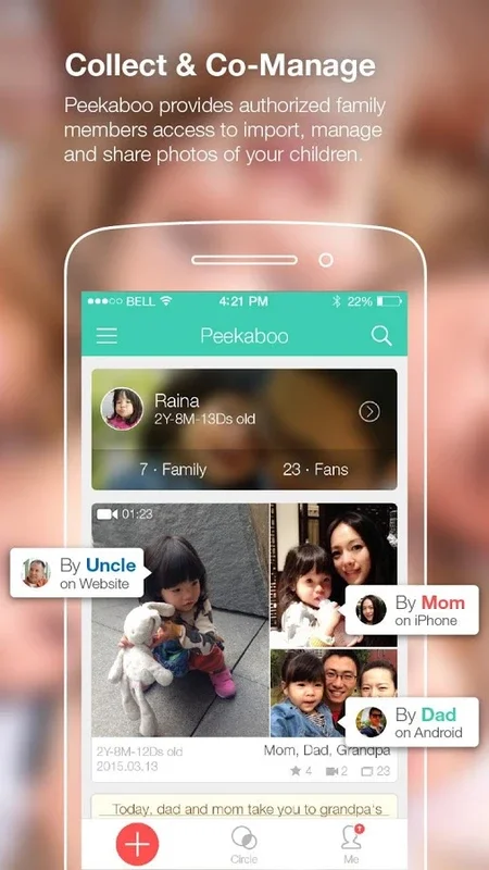 Peekaboo Moments for Android: Securely Track Baby's Growth