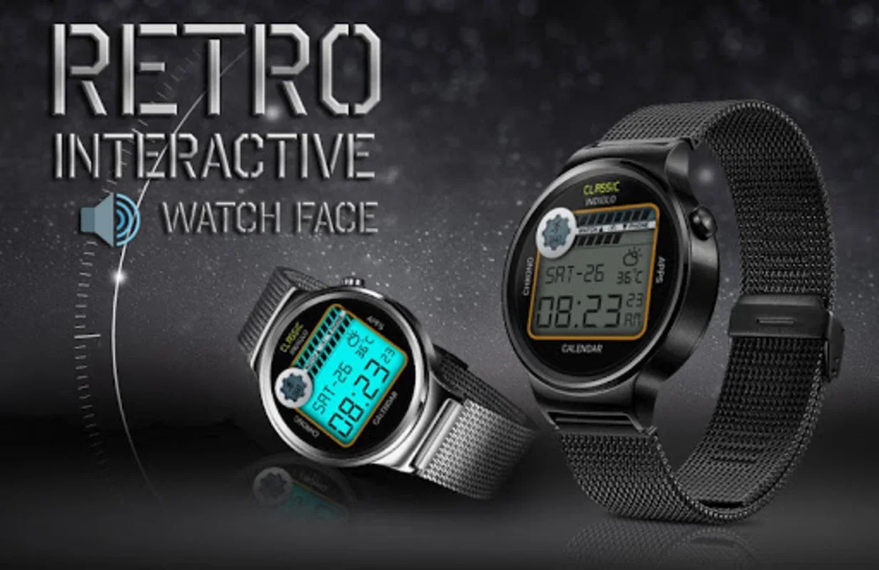 Retro Digital Watch Face for Android: Interactive & Stylish