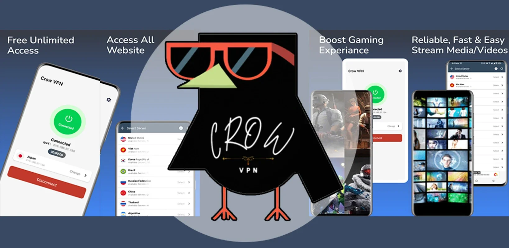 Crow VPN for Android: Unlock Unlimited Access