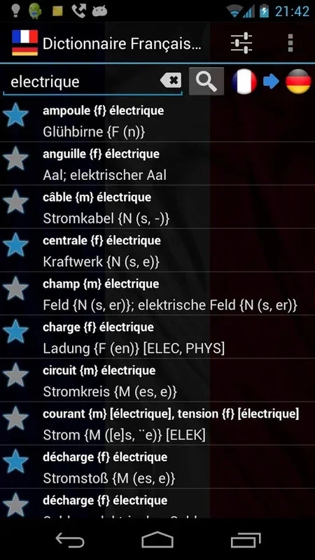 French German Dictionary FREE for Android - Seamless Translation