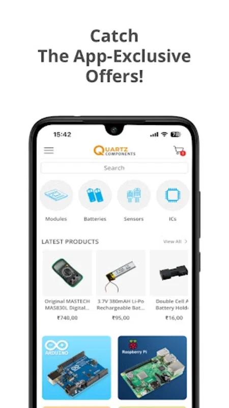 Quartz Components for Android - Simplify Electronics Purchasing