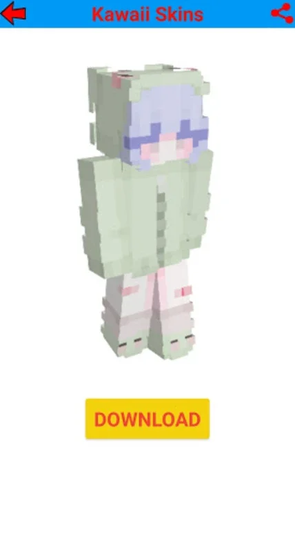 Kawaii Skins for Minecraft on Android - Customize Avatars