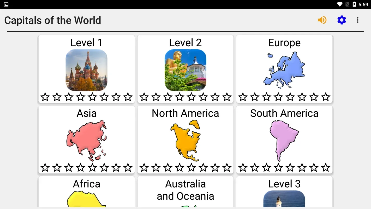 Capitals of the World for Android - No Downloading Needed