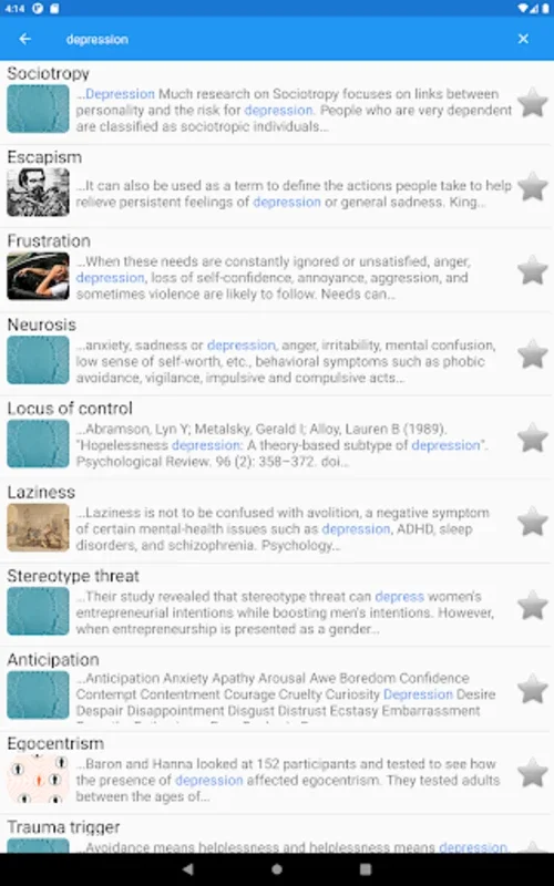 Psychological Concepts for Android - Explore the Human Mind