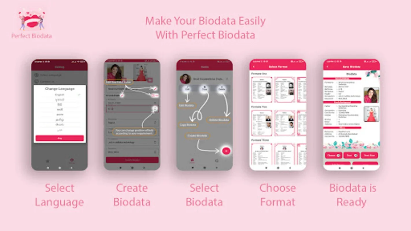 Perfect Marriage Biodata Maker for Android - Simplify Biodata Creation