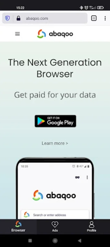 abaqoo: Get paid for your data on Android - Download the APK