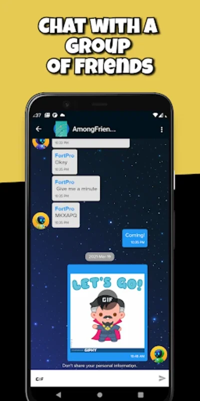 AmongFriends Chat for Among Us on Android: Connect with Gamers Safely