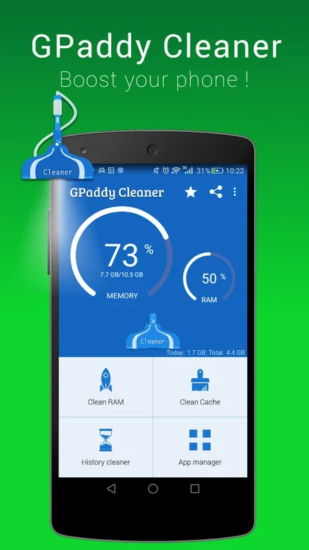 GPaddy Cleaner for Android - Optimize Your Device