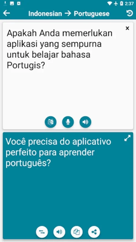 Indonesian - Portuguese for Android: Efficient Language Learning