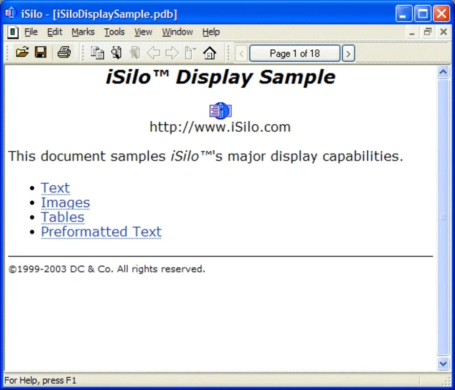 iSilo for Windows - A Free Document Reader