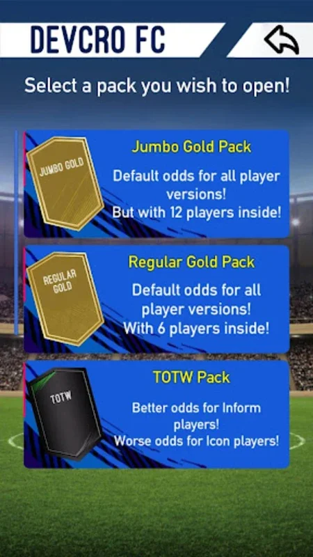 FUT19 by DevCro for Android - Immerse in Pack Opening