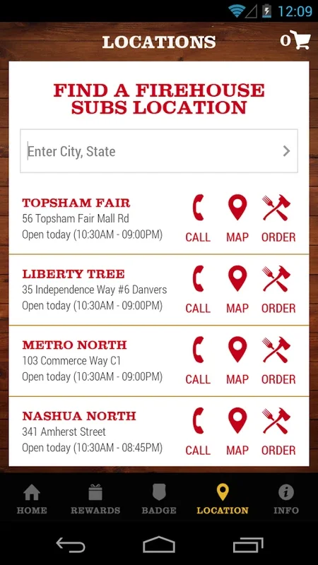 Firehouse Subs for Android - Order Meals Fast with Mobile Perks