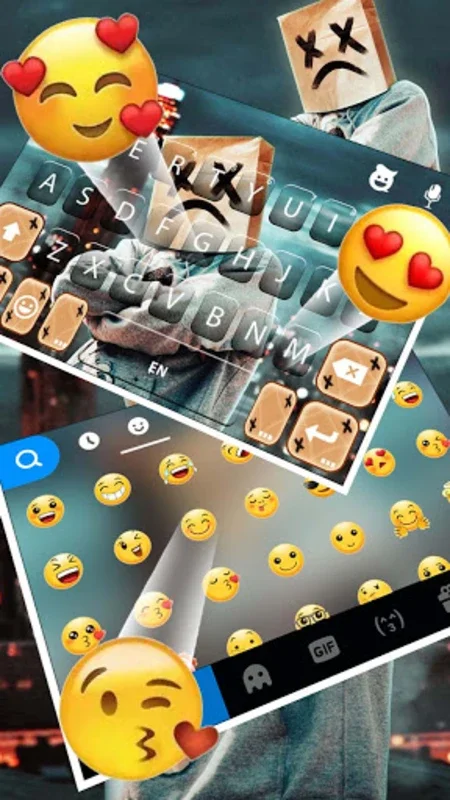 Sad Mask Man Theme for Android - Enhance Your Typing