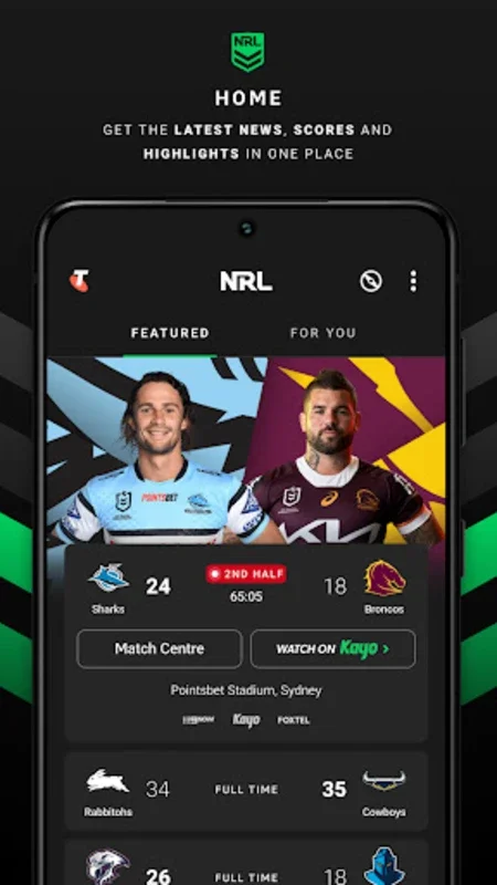 NRL for Android - Stay Updated with the Latest Rugby League