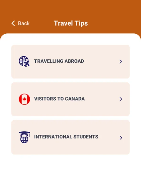 ACM TravelAid for Android: Your Travel Health Companion