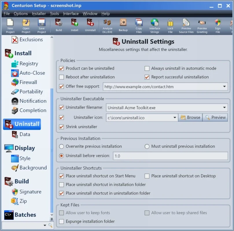 Centurion Setup: Easy Windows Software Installation Wizard Creator