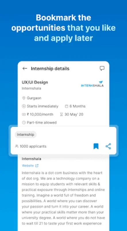 Internshala for Android: Find Your Dream Internship