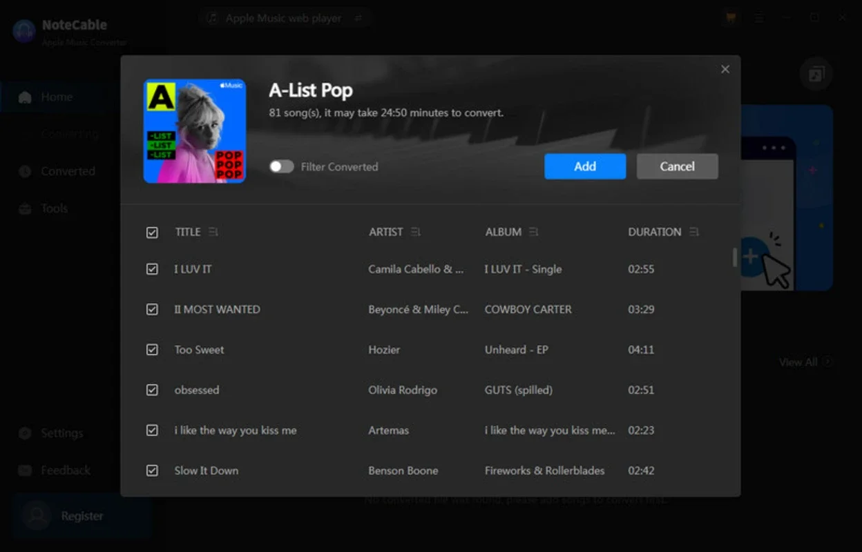 NoteCable Atunes Music Converter for Windows - Free Download from AppHuts