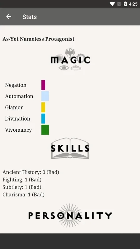 Choice of Magics for Android - Engaging Text-Based Journey