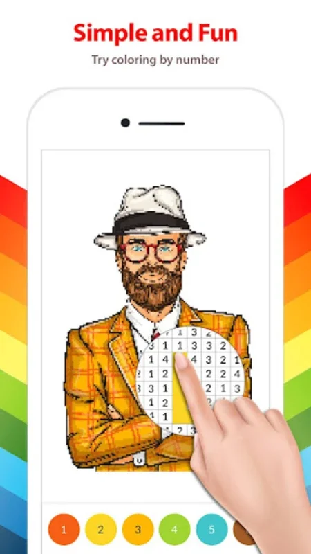 Color by Number for Adults for Android - Stress Relief Pixel Art