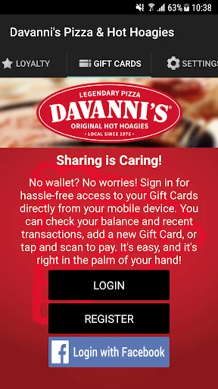 Davanni for Android - Download the APK and Order Pizza Easily