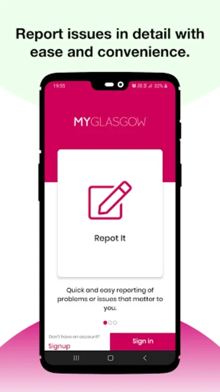 MyGlasgow for Android - Report Glasgow Issues Easily