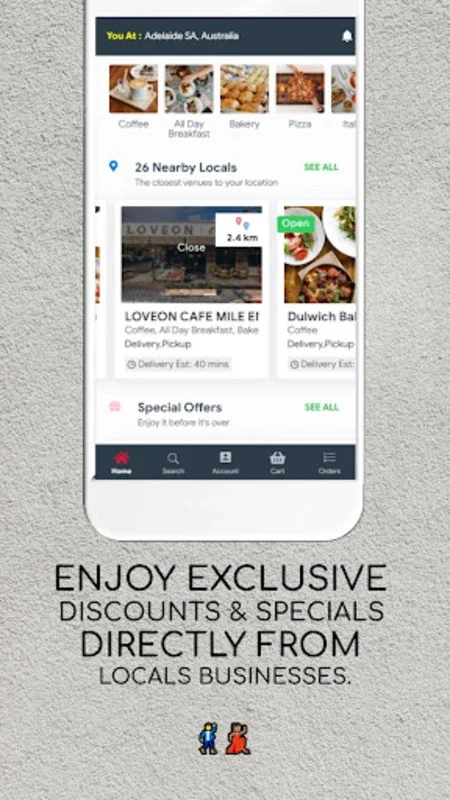 Order Local for Android: Free Online Ordering for Small Businesses