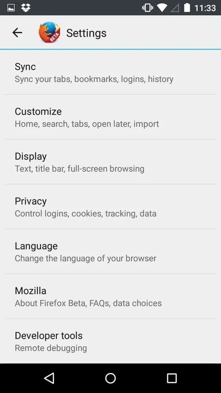 Firefox Beta for Android - Early Access to New Features