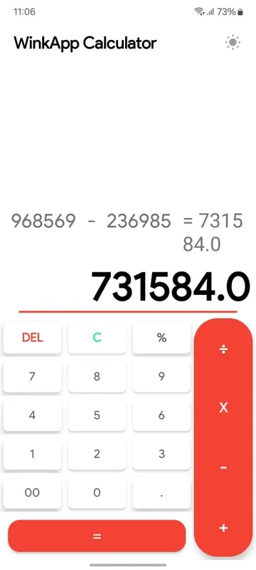 WinkApp Calculator for Android - No Downloading Needed