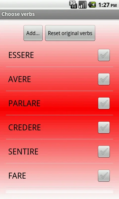 Italian Verbs for Android: Master Verb Conjugation