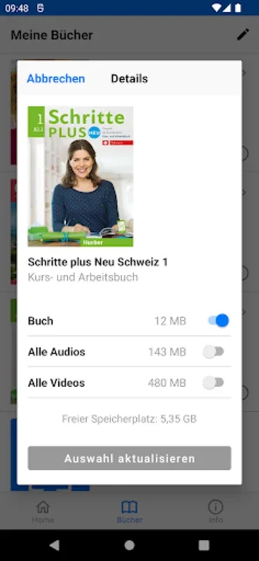 Hueber Media for Android: Seamless Learning Experience