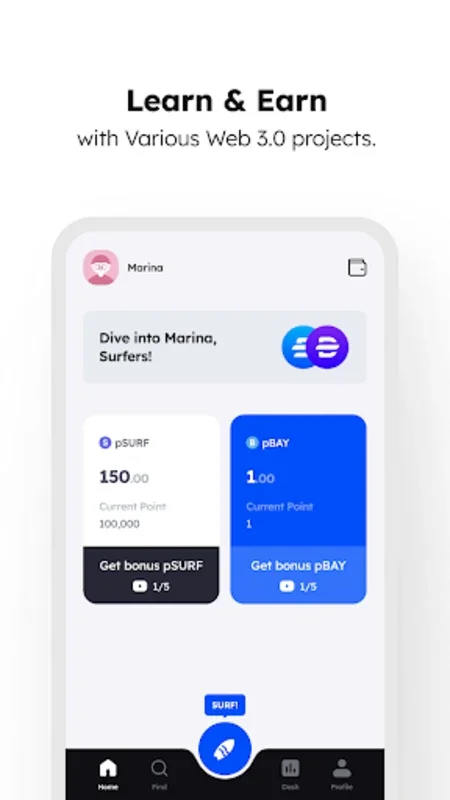 Marina Protocol for Android: Learn Blockchain with Rewards