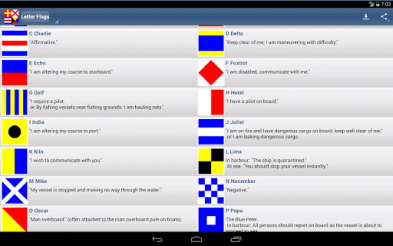 Nautical Flags for Android - Enhance Your Maritime Knowledge