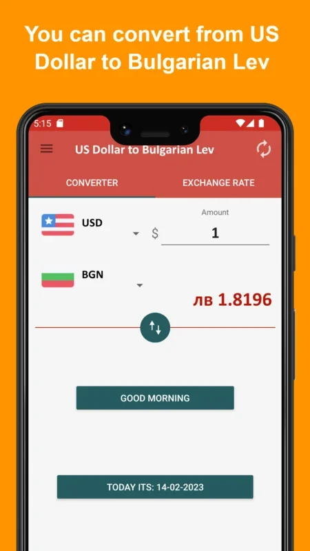 US Dollar to Bulgarian Lev for Android - Convert with Ease